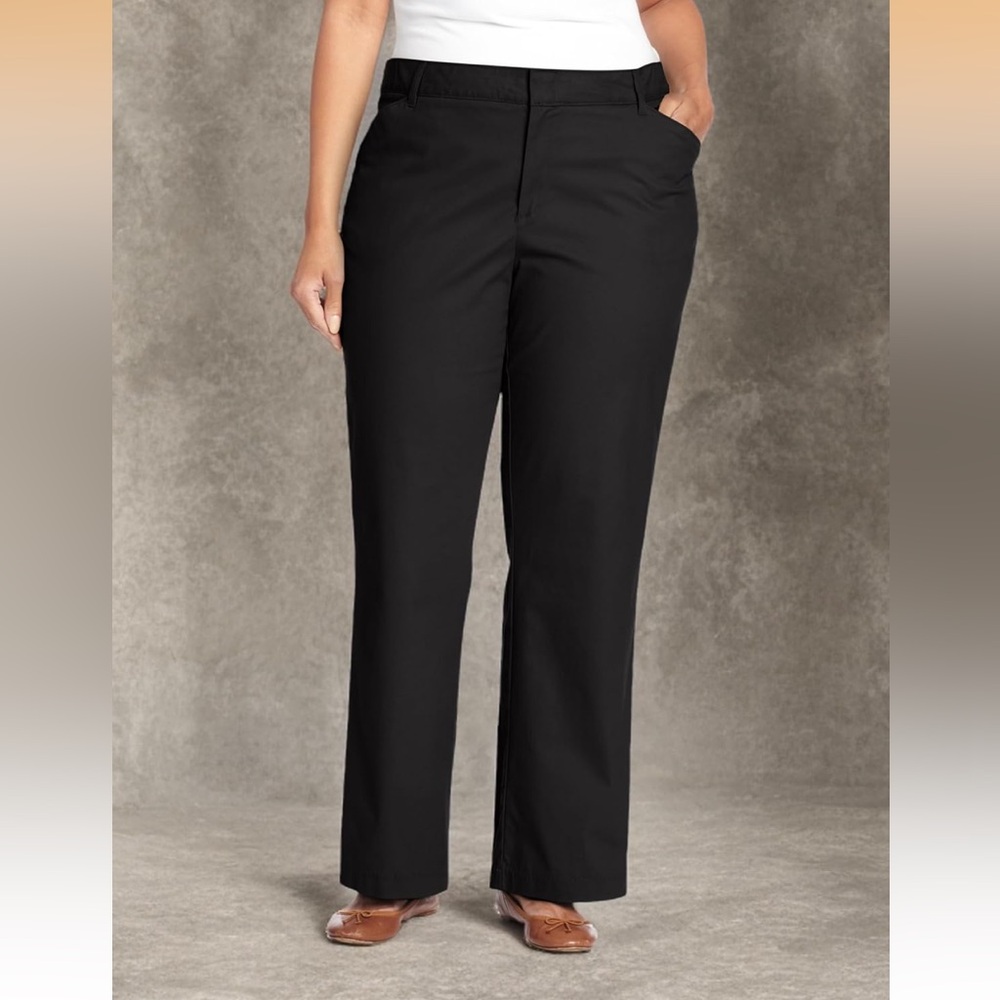 Dickies Black Straight-Leg Pants relaxed fit size 24W